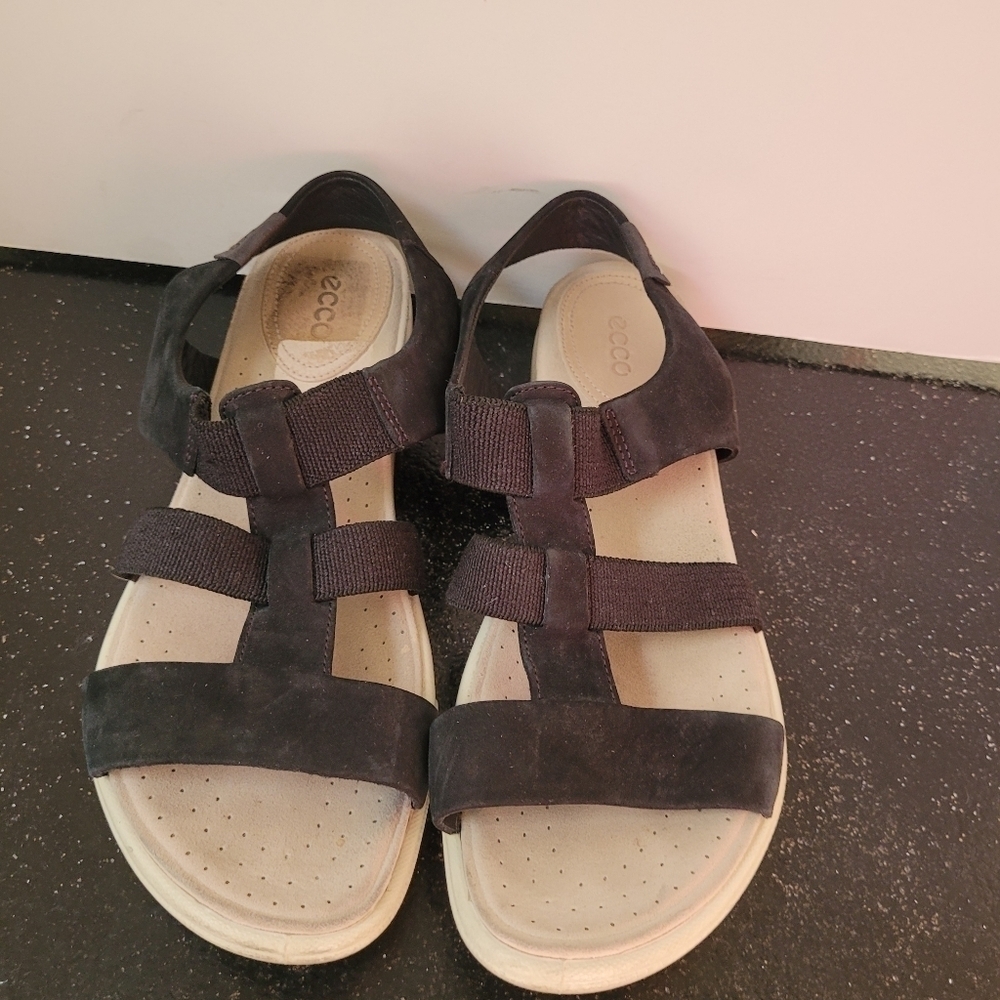 Ecco Damara Black Comfort Sandals